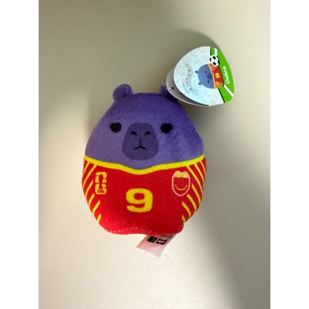 Squishmallows Debra the Capybara McDonald's FIFA World Cup 2026 Purple‎ Plush 9